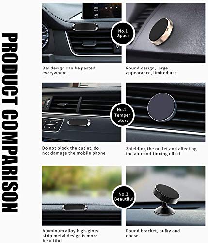  [AUSTRALIA] - SALEX Silver Magnetic Mounts 2 Pack. Flat Cell Phone Holder for Car Dashboard, Wall, Fridge. Stick on Universal Kit Compatible with GPS, Tablets, Smartphones, Knives, Keys, Spoons, Forks.