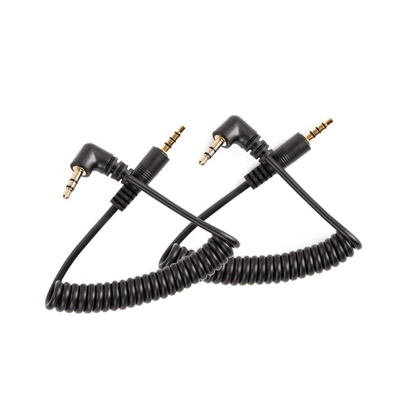  [AUSTRALIA] - Saramonic 2-Pack of 1/8” (3.5mm) to 1/8” (3.5mm) 6” Coiled TRS Replacement Output Cables (SR-CS350), TRS TO TRS Audio Cable 2-Pack of 6in to 2.5ft