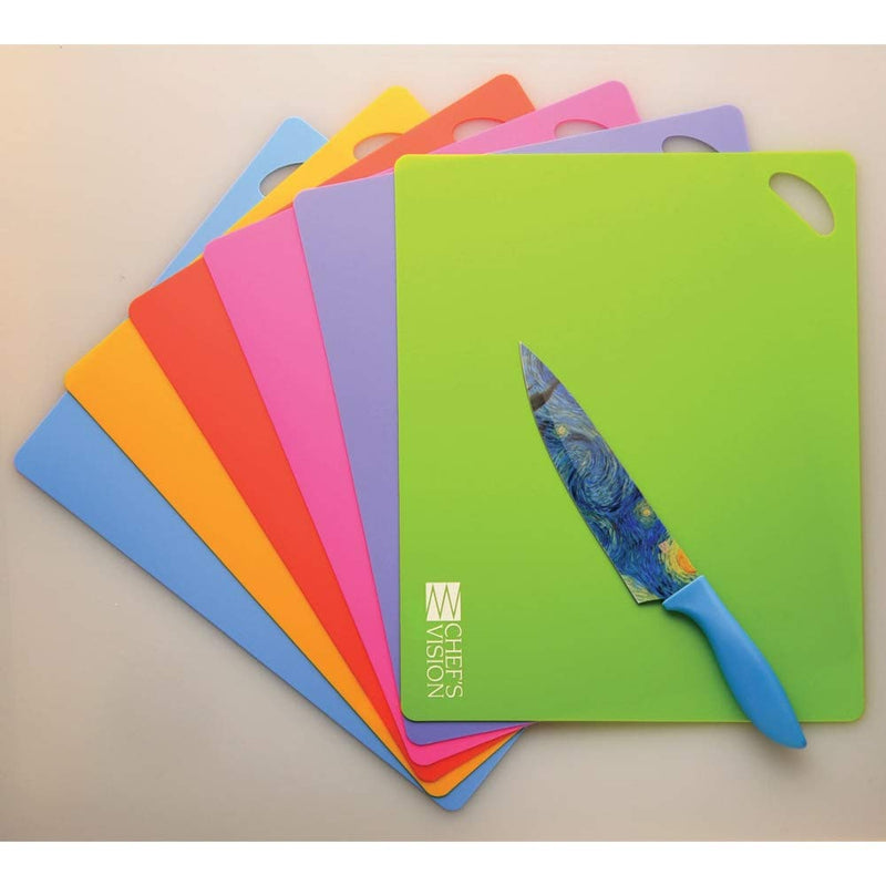  [AUSTRALIA] - Slice Bright Flexible Cutting Mats are the Smarter, Faster and Easier Way to Prepare Your Food. Set of six Colorful Mats. From The Chef’s Vision Kitchen to Yours.