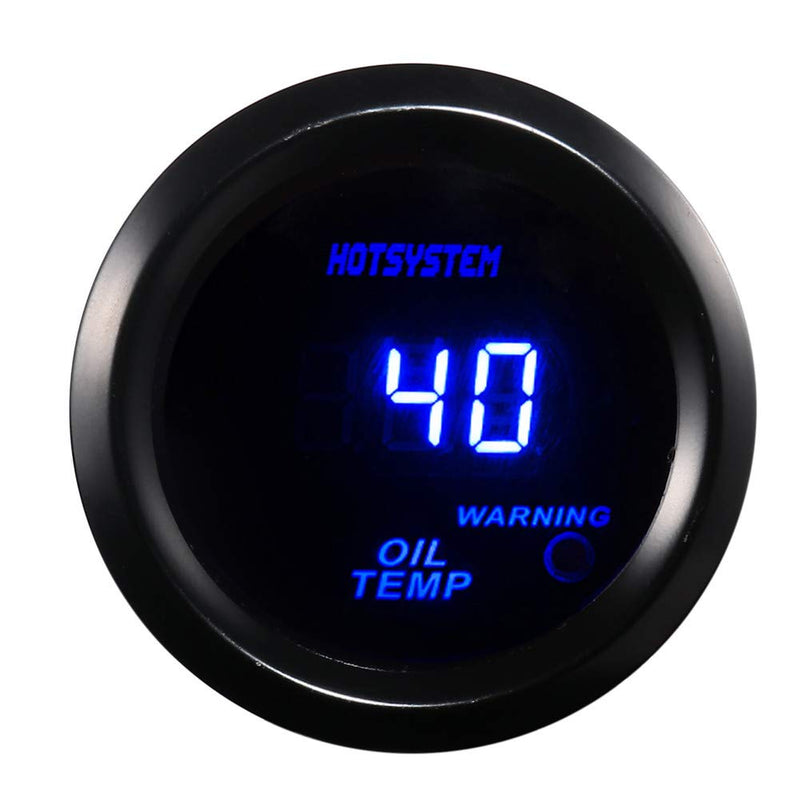  [AUSTRALIA] - HOTSYSTEM Universal Oil Temperature Gauge Temp Meter Blue Digital LED DC12V 2inches 52mm for Car Automotive(Celsius)