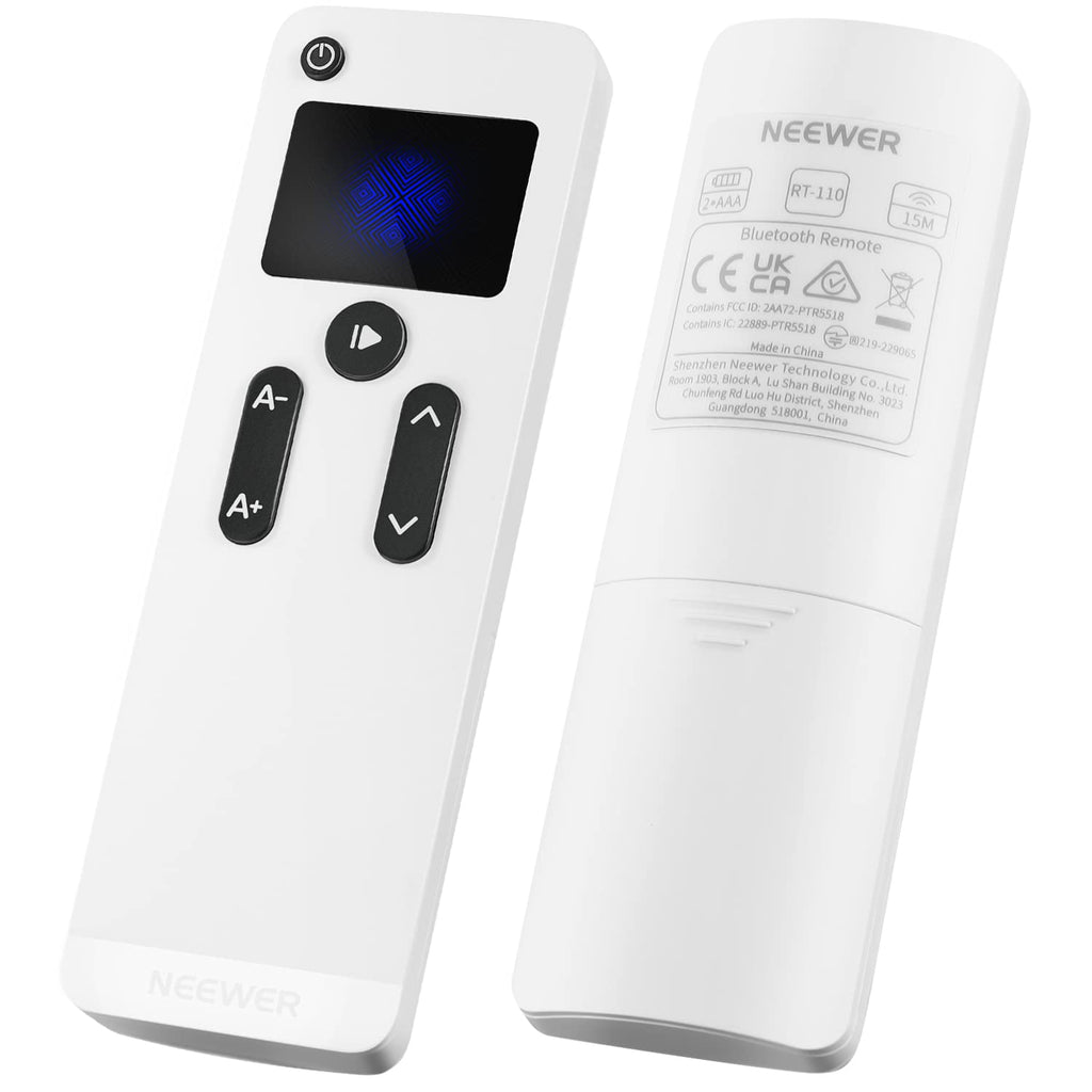  [AUSTRALIA] - NEEWER Teleprompter Remote Control (RT-110), Connects via Bluetooth Within NEEWER Teleprompter app, Compatible with iOS and Android Smartphone Tablet