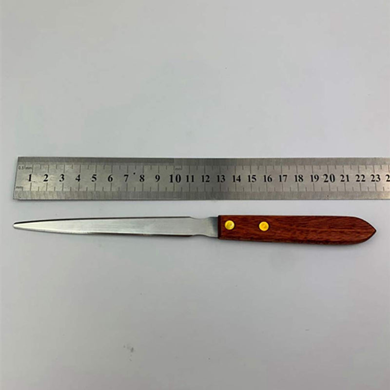  [AUSTRALIA] - 2 Pieces Stainless Steel Envelope Opener with Wooden Handle Letter Openers Lightweight Envelope Slitter Envelope Opening Slitter, 8.7 Inch in Length