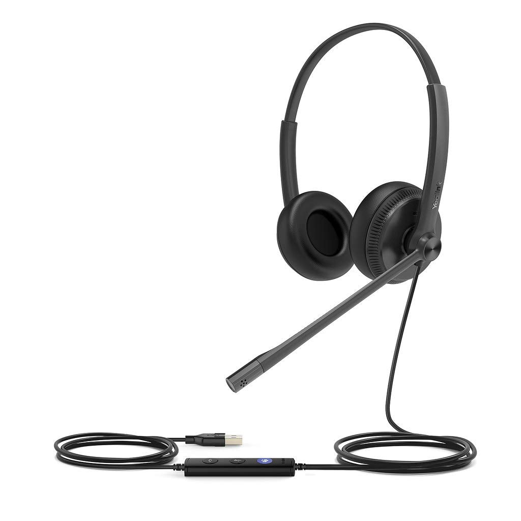  [AUSTRALIA] - HWUSA Yealink UH34 Dual USB-A Headset - Teams Certified