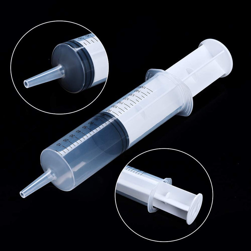  [AUSTRALIA] - 5 Pack 150ml Syringes, Large Plastic Syringe for Scientific Labs, Dispensing and Multiple Uses