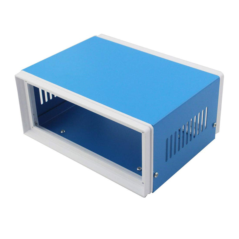  [AUSTRALIA] - Zulkit Junction Box Blue Metal Project Box DIY Electric Enclosure Case Preventive Case Electrical Box 7.9 x 6.5 x 3.5 inch 7.9" x 6.5" x 3.5"