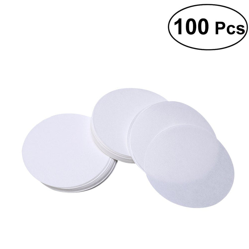  [AUSTRALIA] - UKCOCO 100 PCS Quality Filter Paper, 12.5cm Dia Premium Discs Medium Flow Rate (White)
