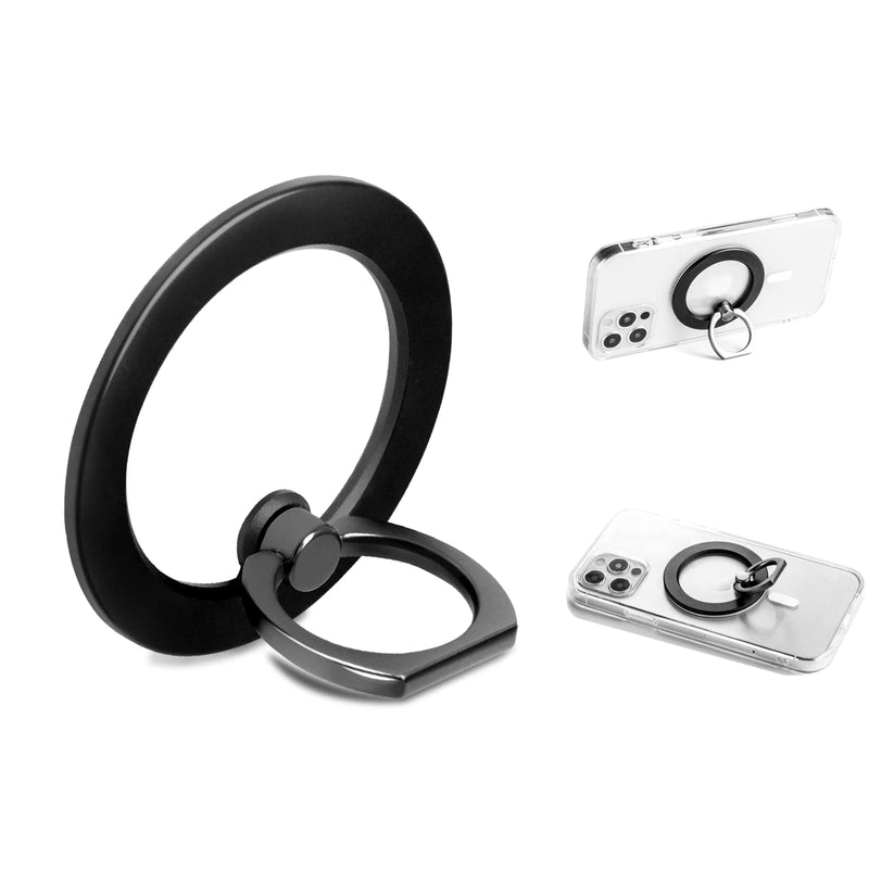  [AUSTRALIA] - YOWZA Magsafe Grip Magnetic Phone Ring Holder for iPhone 13/12 Adjustable Finger Ring Grip Compatible with Mag Safe Accessories Removable and Wireless Charging Compatible Magsafe