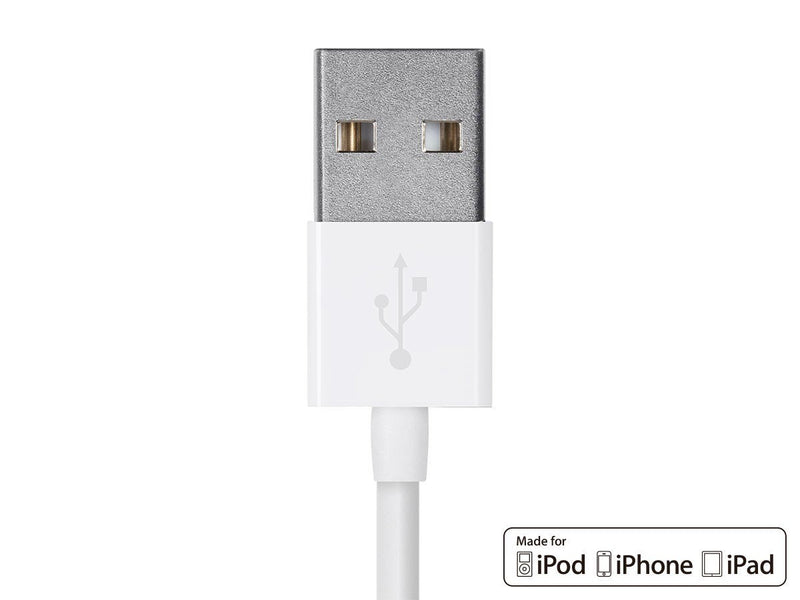  [AUSTRALIA] - Monoprice Select Series Apple MFi Certified Lightning to USB Charge & Sync Cable, 6-inch White for iPhone X, 8, 8 Plus, 7, 7 Plus, 6, 6 Plus, 5S, iPad Pro 0.5ft