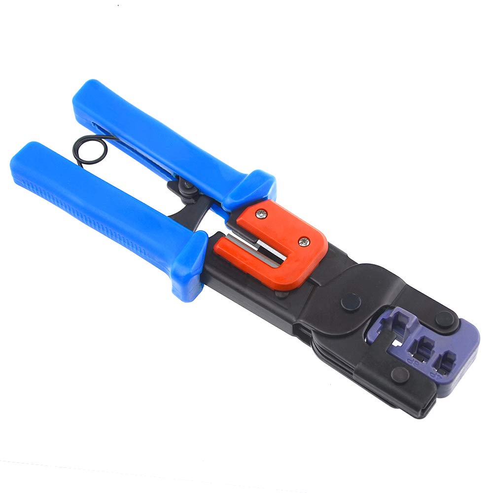  [AUSTRALIA] - BXQINLENX Professional Multi-function Wire Crimper telephone tool crimps cable wire stripper wire crimper and cuter for 8P8C(RJ-45) 6P2C 6P4C 6P6C RJ-11 RJ-22（4P2C 4P4C）handset modular plug