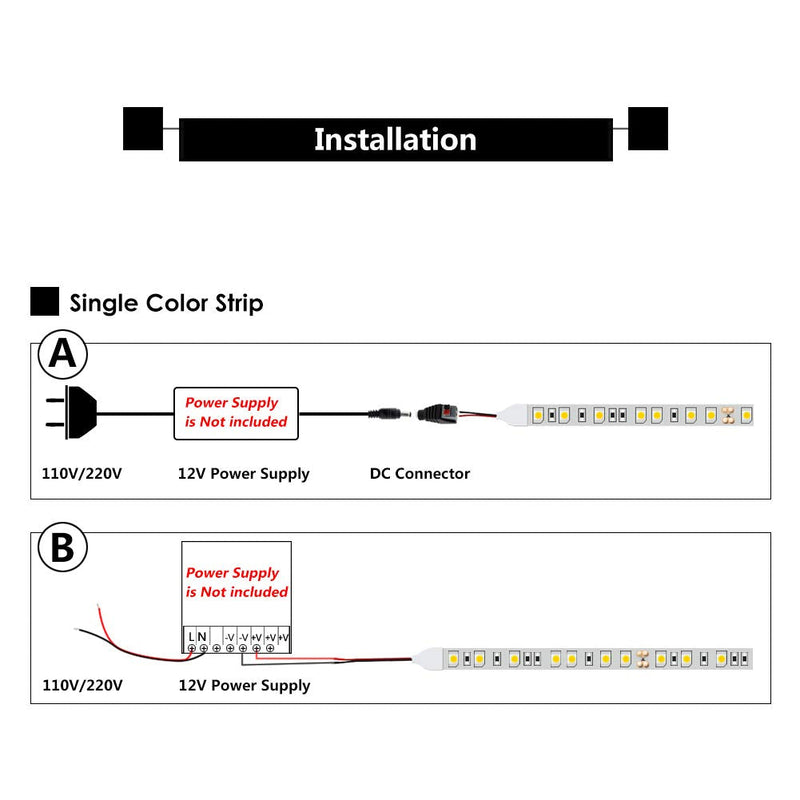  [AUSTRALIA] - Blue LED Strip Light, 16ft/5m SMD5050 (60 LED/s) Total 300 LEDs DC12V Flexible Cuttable LED Tape Light (No 12V Power Plug/Adapter) Blue