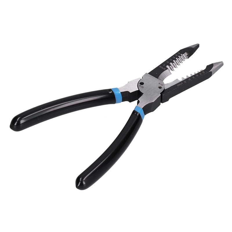  [AUSTRALIA] - 55# Steel Wire Stripper with Broken Wire Holes Multi Tool Needle Nose Wires Pliers Stripper Pointed Mouth Metric