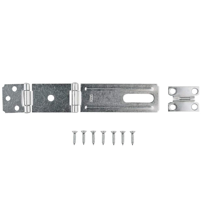  [AUSTRALIA] - National Hardware N103-291 V34 Double Hinge Safety Hasp in Zinc plated, 4-1/2" 4 Inch - 1/2 Inch