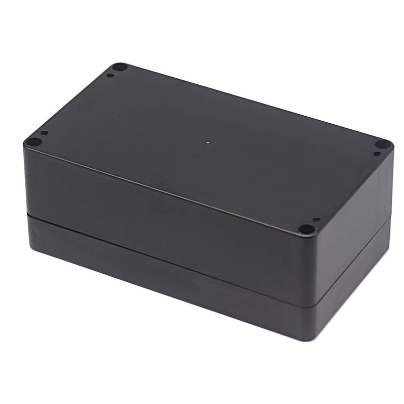  [AUSTRALIA] - Zulkit Junction Box Waterproof Dustproof IP65 ABS Plastic Project Box Universal Electrical Boxes Enclosure Black 6.22 x 3.54 x 2.36 inch (158 x 90 x 60 mm)(Pack of 2) 6.22'' x 3.54'' x 2.36''(Pack of 2)