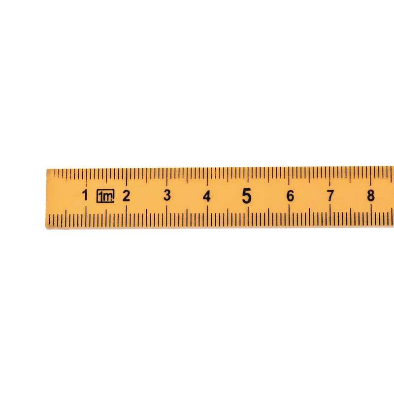  [AUSTRALIA] - uxcell Folding Ruler 100cm 6 Fold Metric Measuring Tool ABS for Woodworking Engineer Yellow