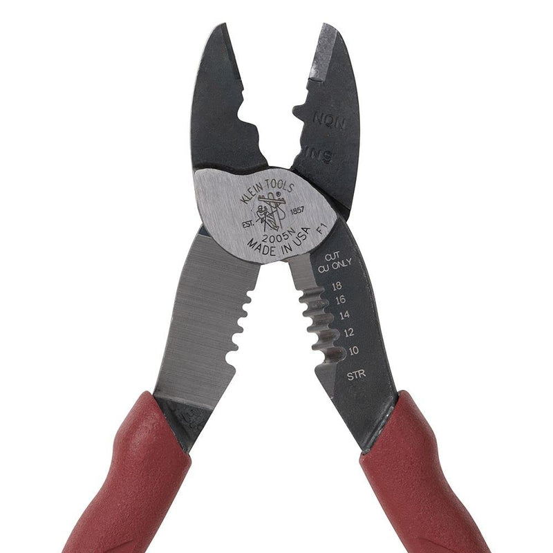  [AUSTRALIA] - Klein Tools 2005N Wire Cutter, Stripper, Crimper Tool, Strips 10-18 AWG Stranded, Crimps 10-22 AWG Terminals, with Shear Cutter