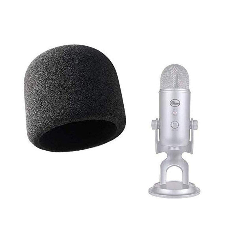  [AUSTRALIA] - 2.5 Inches Large Microphone Covers for Blue Yeti Professional Foam Windscreen Pop Filter for Mic Compatible with MXL,Audio Technica,Blue Yeti, Yeti Pro (2Pack)