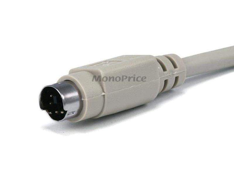  [AUSTRALIA] - Monoprice PS/2 MDIN-6 Male to Male Cable - 6 Feet - Used as PS/2 Keyboard/Mouse Connector 6ft