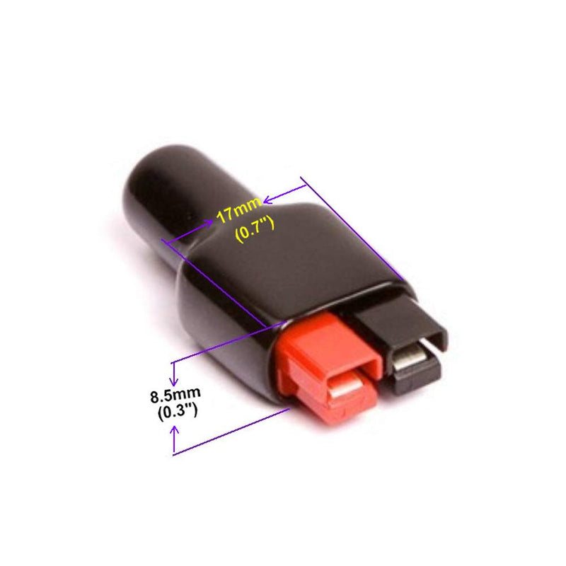  [AUSTRALIA] - Treedix 20pcs Flame Retardant Cover Rubber Sleeve Compatible with 2-Position Anderson Powerpole Connectors For 2 connectors