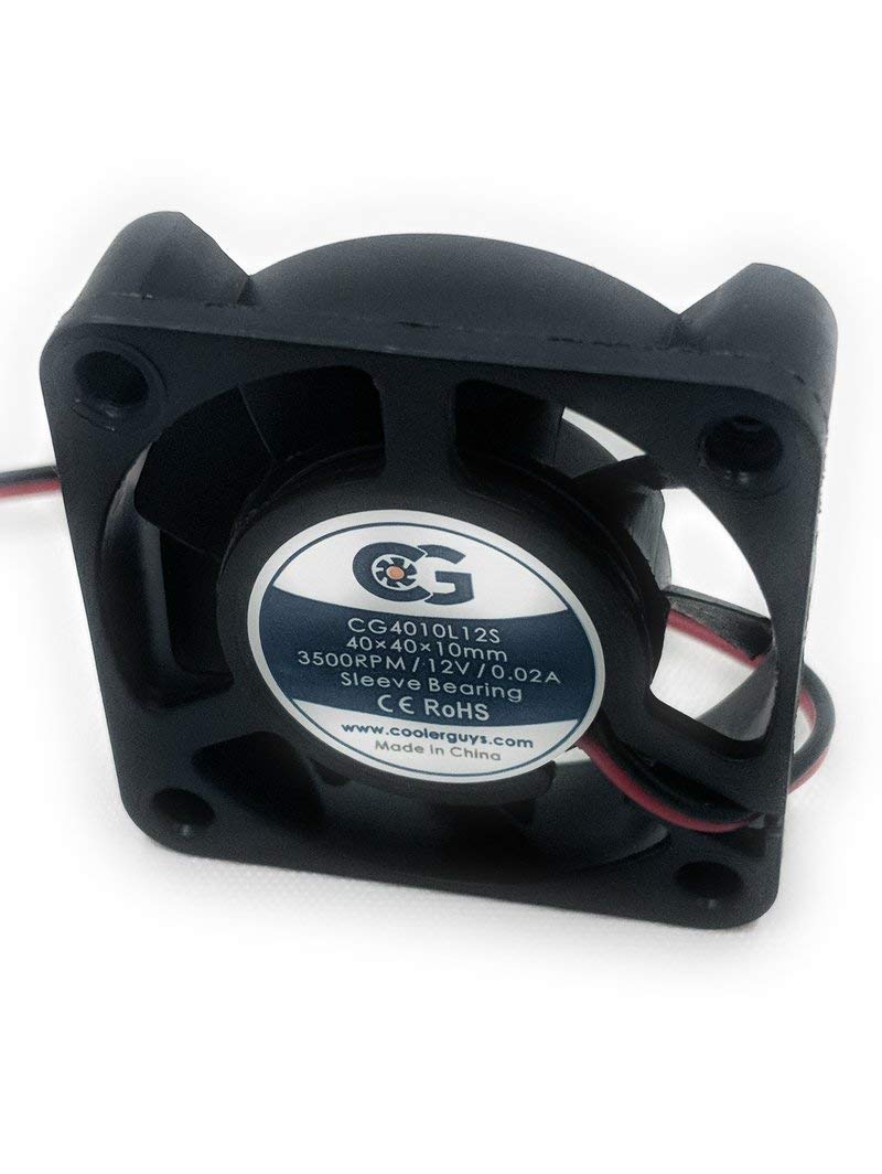  [AUSTRALIA] - Coolerguys 12v Ultra Quiet Fan for Pi Devices, 3D Printers, and Microelectronics (40x10mm) 40x10mm