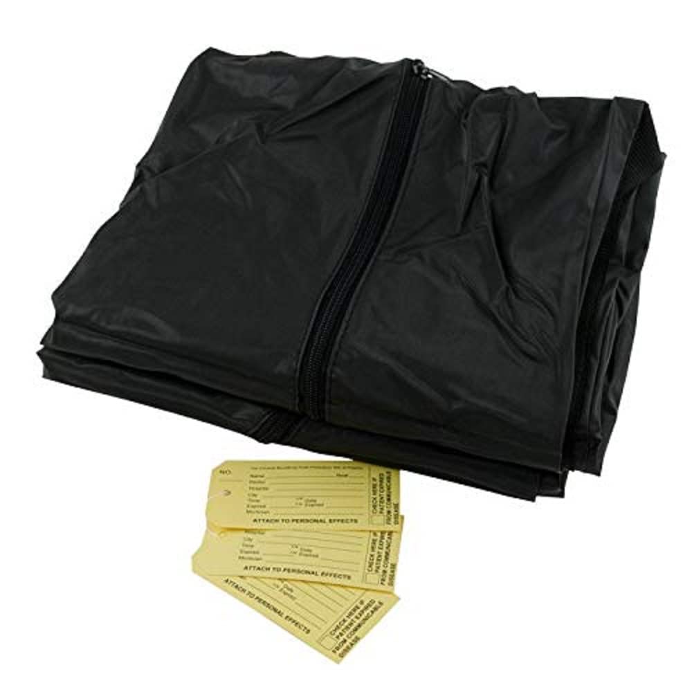  [AUSTRALIA] - BasicMecicalSupply Disposable Body Bag Black PVC Pack of 1