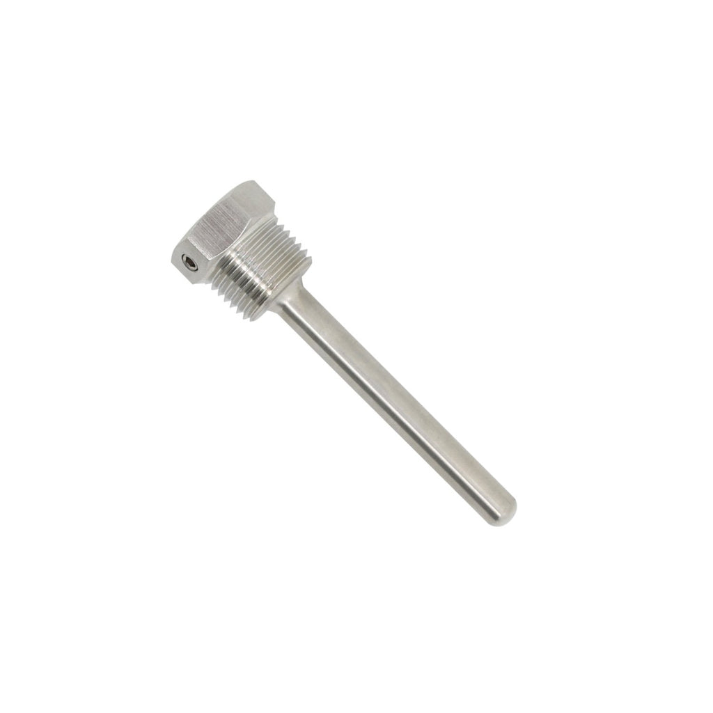  [AUSTRALIA] - 1/2" - 304 Stainless Steel Probe Immersion Screw On Probe with Locking Screw 30mm, 50mm, 100mm, 200mm, 300mm, 400mm, 500mm (100mm) 100mm