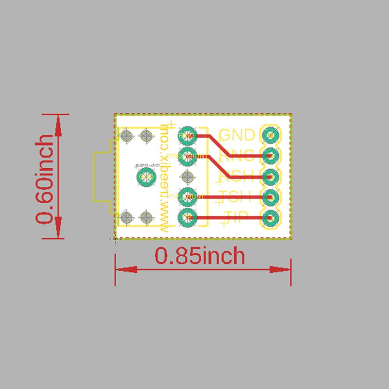  [AUSTRALIA] - Treedix 6pcs 3.5mm Female Audio Jack Breakout Board Plastic PCB Mount 5-Pin Stereo Socket Audio Connector