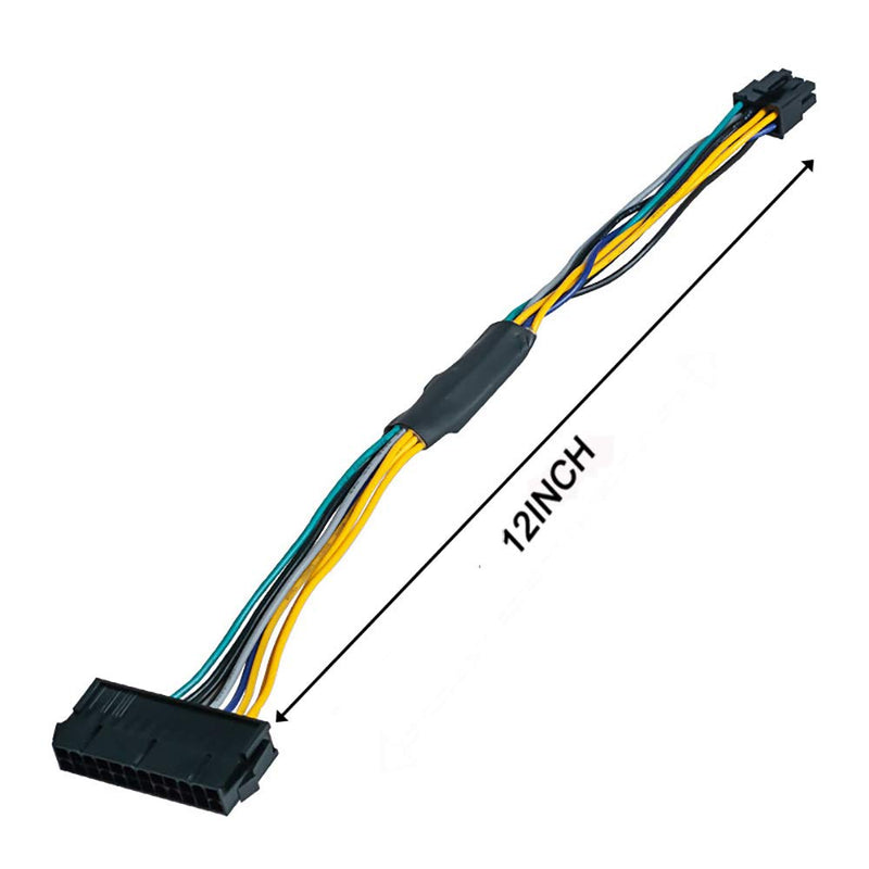  [AUSTRALIA] - 24 Pin to 8 Pin ATX PSU Power Adapter Cable Replacement Compatible with Dell Optiplex 3020 3046 5040 7020 7040 9020|Precision T1700