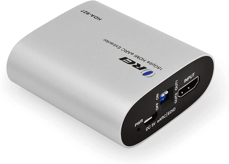  [AUSTRALIA] - OREI eARC 4K 60Hz Audio Extractor Converter 18G HDMI 2.0 ARC Support - HDCP 2.2 - Dolby Digital/DTS Passthrough CEC, HDR, Dolby Vision HDR10 Support (HDA-927)