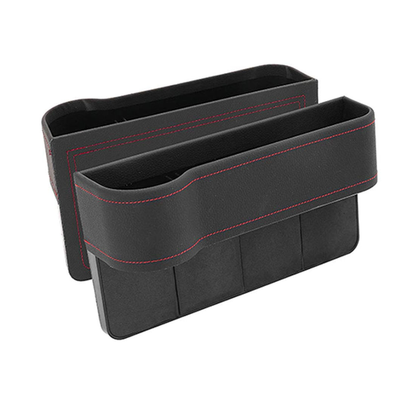  [AUSTRALIA] - Car Seat Catcher, MASO Car Seat Side Pocket PU Leather Car Seat Filler Gap Space Storage Box Cup Bottle Mobile Phone Holder Coin Collector Console Side Pocket,Left