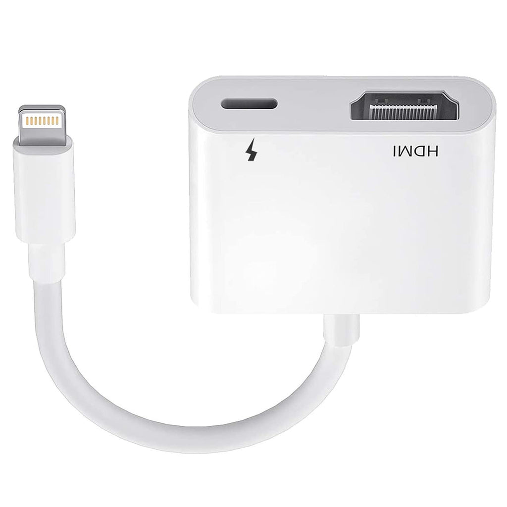  [AUSTRALIA] - [Apple MFi Certified] HDMI to Lightning Digital AV Adapter,1080P Lightning to HDMI Video & Audio Sync Screen Converter with Charging Port for iPhone iPad to HD TV/Projector/Monitor Support All iOS