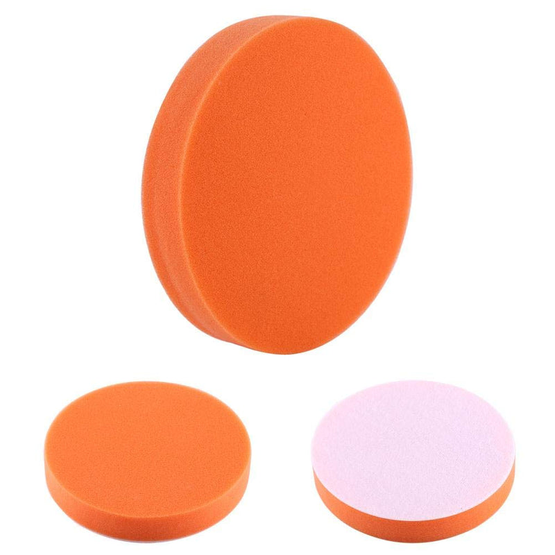  [AUSTRALIA] - Car Polishing Pads, 10Pcs 6"(150mm) Sponge Polishing Buffing Waxing Pad Kit Tool For Car Polisher Buffer Orange