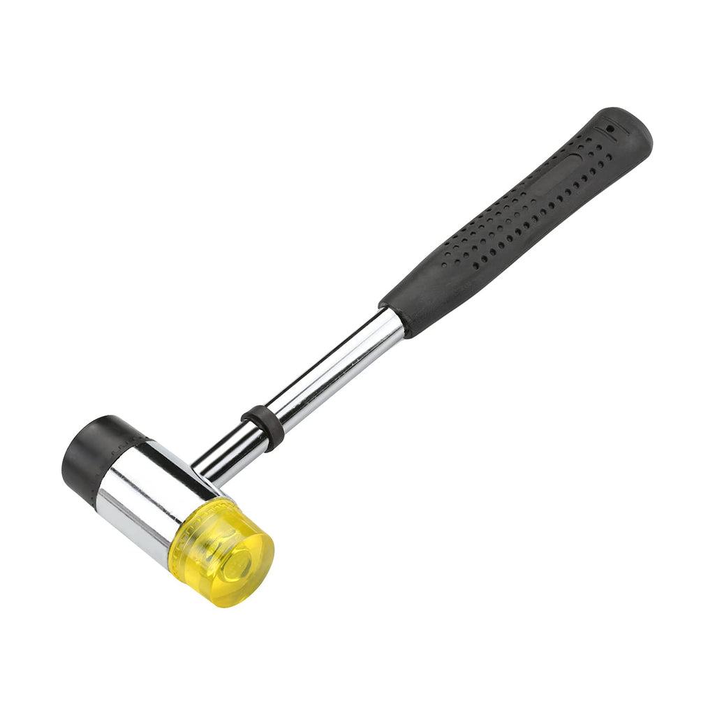  [AUSTRALIA] - Utoolmart Replaceable Double Face Rubber Nylon Soft Hammer Mallet 40mm/1.57 inch for Jewelry, Leather Crafts 1Pcs 27.9cm