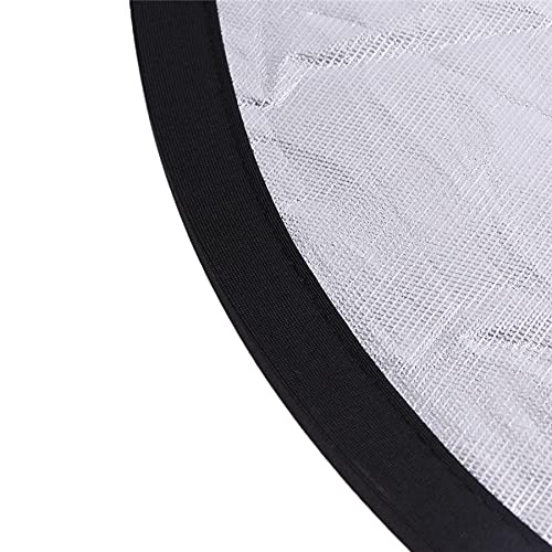  [AUSTRALIA] - Photography Light Reflectors HiYi 2-in-1Collapsible Selfie Background Diffuser Panel 30cm/12inch Camera Photo Reflector Diffuser Accessories for Video, Photoshoot, Outdoor Lighting (Silver & White) 12inch/30cm