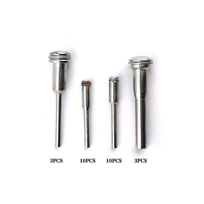  [AUSTRALIA] - 26PCS Cut-off Wheel Screw Mandrel Set, 2mm/3mm/6mm Screw Mandrel for Rotary Tools (1/8 Shank, 1/4 Shank)