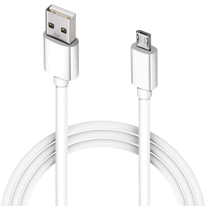  [AUSTRALIA] - 10FT Long Android Charger Cable Fast Charge,USB to Micro USB Cable White,Micro USB 2.0 Cable USB Micro Cable for Samsung Charger Cord Tablet Galaxy 7 S7 S6 Edge LG Phone,Charging Wire for Kindle Fire 01-White