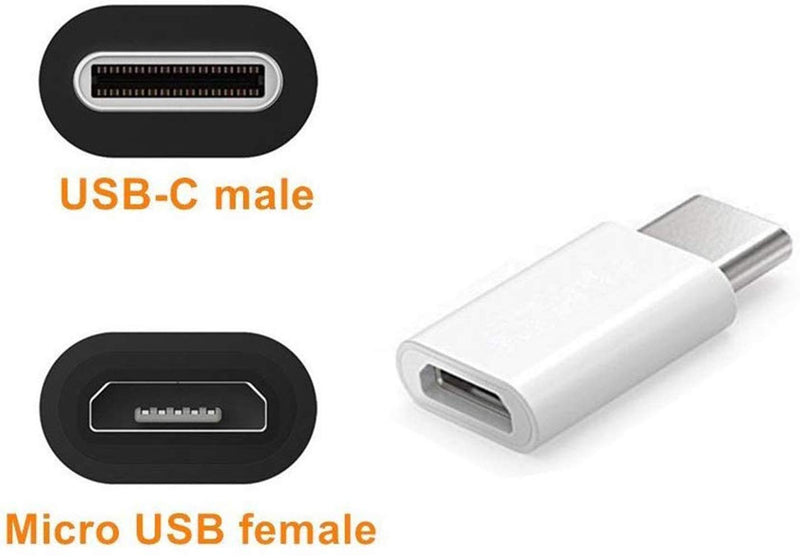 ARKTEK USB-C Adapter USB Type C (Male, Thunderbolt 3 Compatible) to Micro USB (Female) Sync and Charge Adapter for Pixel 4 S20 Note 10 and More (Pack of 6) - LeoForward Australia