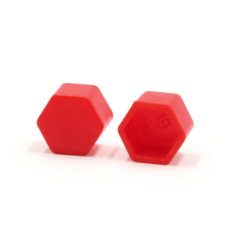  [AUSTRALIA] - uxcell 20Pcs 17mm Red Silicone Car Wheel Lug Nut Bolt Hub Covers Screw Dust Caps