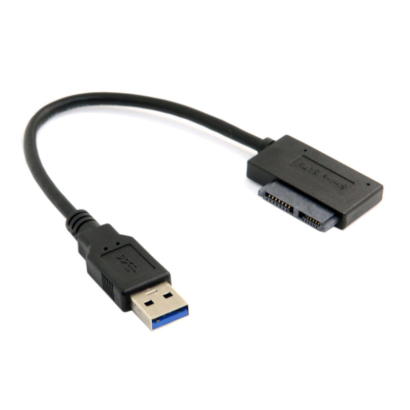  [AUSTRALIA] - CY USB 3.0 to 7+6 13Pin Slimline SATA Cable Adapter for Laptop CD DVD ROM Optical Drive