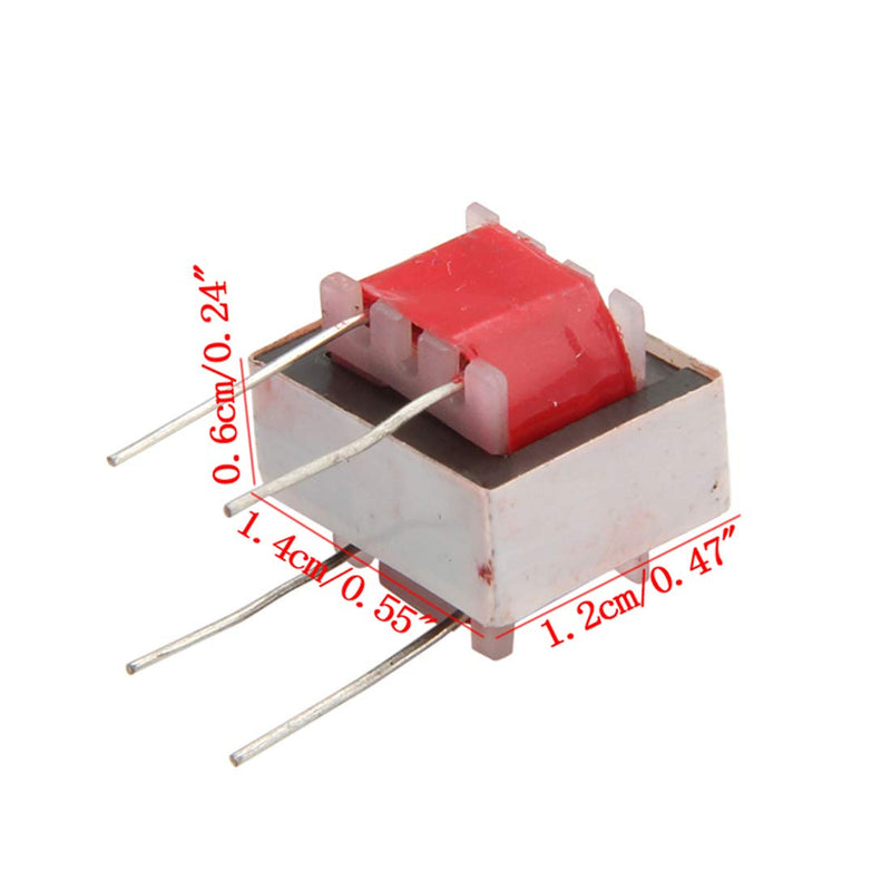  [AUSTRALIA] - HiLetgo 5pcs EI14/EI-14 Audio Coupling Isolation Transformer Audio Transformer 600:600 1:1