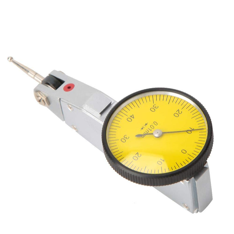 [AUSTRALIA] - Biuzi Dial Indicator, 0-0.8mm Magnetic Dovetail Rail Dial Indicator Test Indicator, Precision 240° Bidirectional Measurement 0.01mm Dial Indicator Size, for Mechanical Processing Measurement Precision Dial Indicator