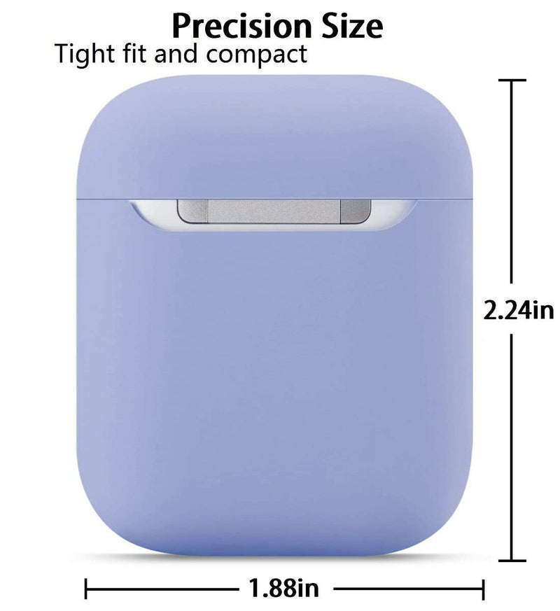  [AUSTRALIA] - ZLZB AirPods Case, Airpods Accessories,AirPods Case Protection No Keychain,Airpods Silicon Case,Ultra-Thin Soft Airpods Cover Skin Compatible with Airpods 1 & AirPods 2(Sky Blue) Sky Blue