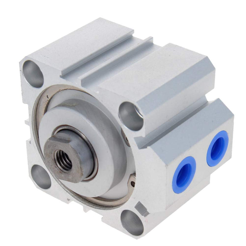  [AUSTRALIA] - Bettomshin 1Pcs 50mm Bore 15mm Stroke Pneumatic Air Cylinder, Double Action Aluminium Alloy 1/4PT Port Caliber Fitting MAL50x15 for Electronic Machinery Industry