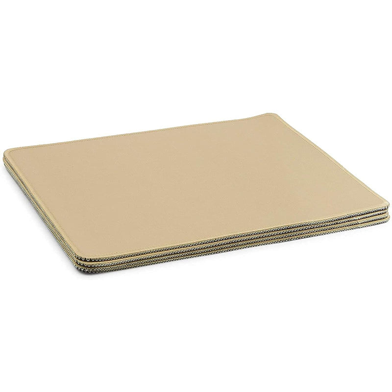 Anti Slip Rubber Mouse Pad in Gold for Office Desk (4 Pack) - LeoForward Australia