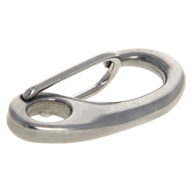 MroMax Carabiner Snap Hook, 304 Stainless Steel Spring Gate Snap Hook Clip 40mm/1.57" Length Marine Grade Lobster Claw, 2pcs - LeoForward Australia