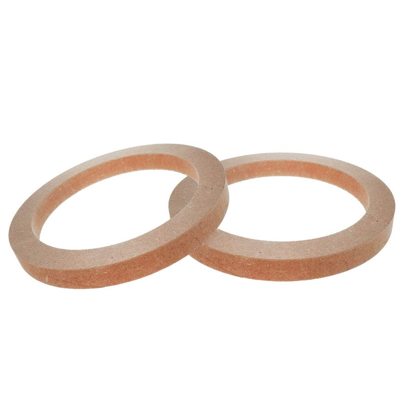  [AUSTRALIA] - AUTUT 2pcs Universal Wooden MDF Speaker Spacer Rings for 6.5-Inch Diameter Wooden Fit for 6.5-Inch