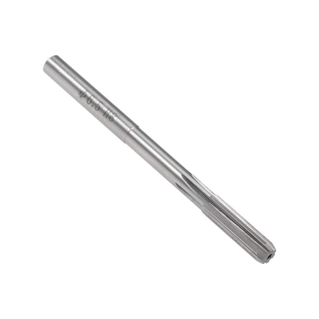  [AUSTRALIA] - uxcell 6.5mm Chucking Reamer, HSS Cobalt M35 Lathe Machine Reamer D4 6 Straight Flutes, Round Shank Milling Cutting Tool, for Stainless Steel Alloy Copper Metal