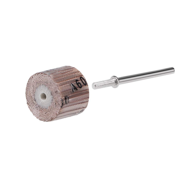  [AUSTRALIA] - uxcell 2 Pcs 15x15mm Flap Wheel 600 Grits Abrasive Grinding Head with 1/8 inches Shank for Rotary Tool