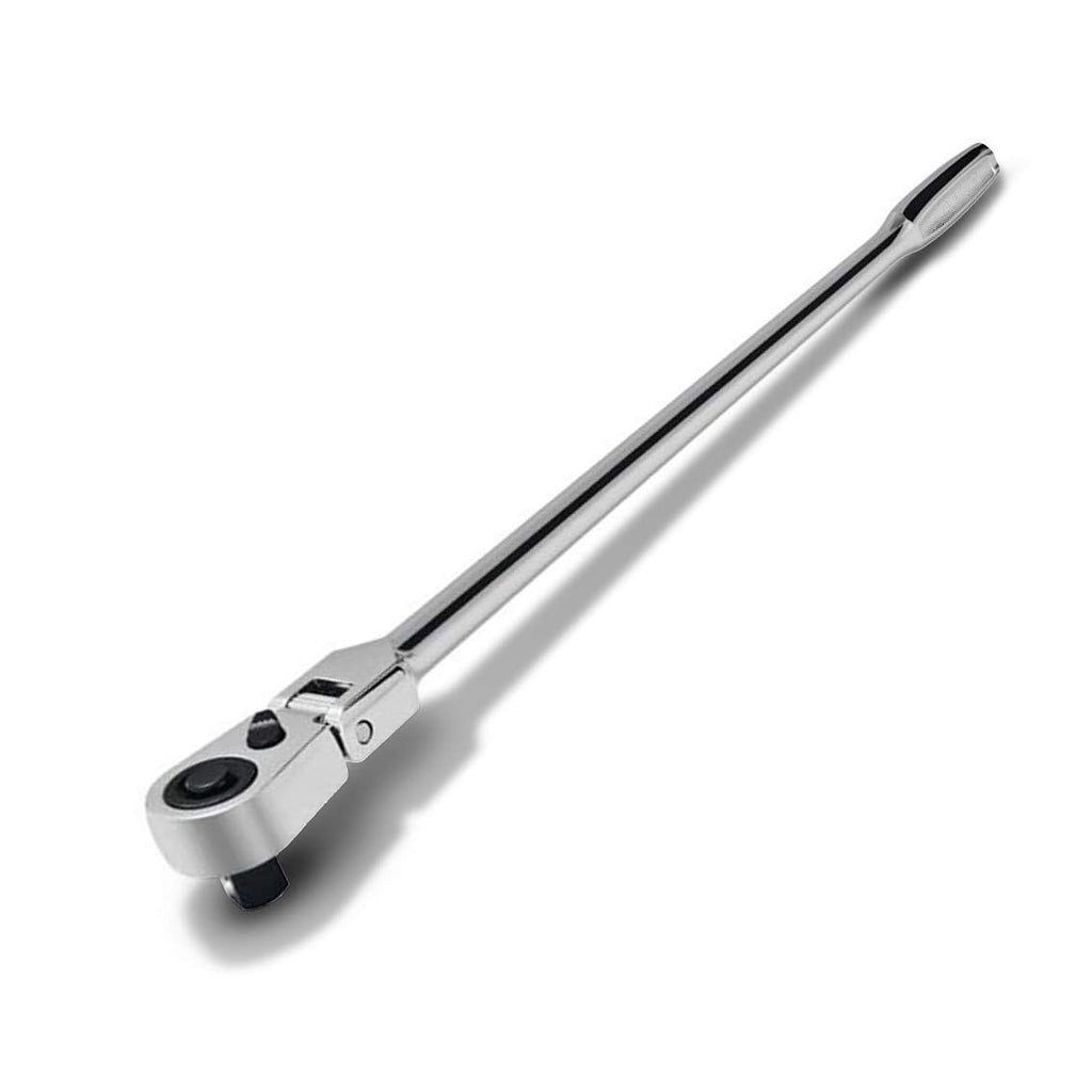  [AUSTRALIA] - Powerbuilt 649953 Pro Tech 3/8-inch Drive x 17-inch Long Reach Ratchet Contour Handle - with Extra Long Handle Ratchet, Flex Head, 72 Tooth 3/8"Dr., 17" Long