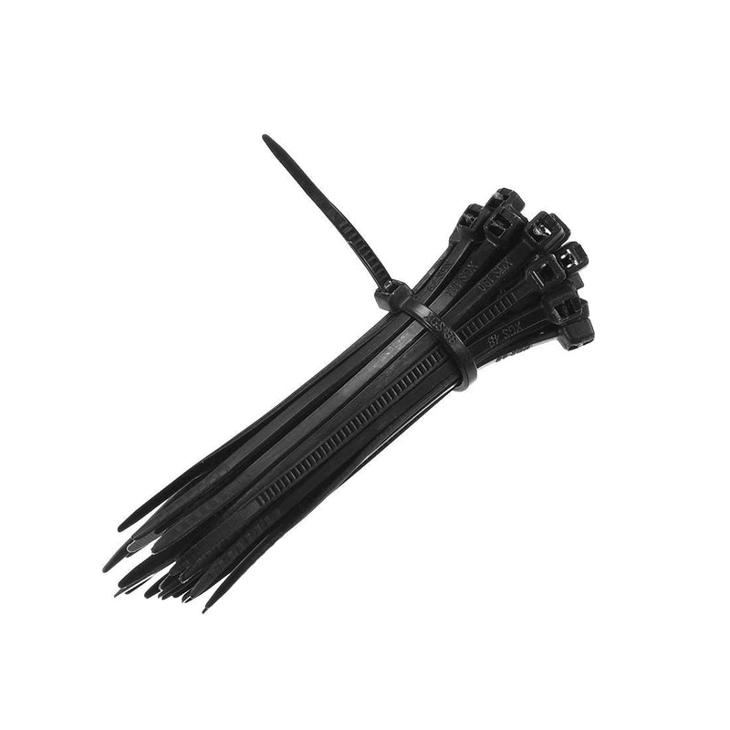  [AUSTRALIA] - uxcell 300pcs Cable Zip Ties 4.7 Inch x 0.07 Inch Self-Locking Nylon Tie Wraps Black