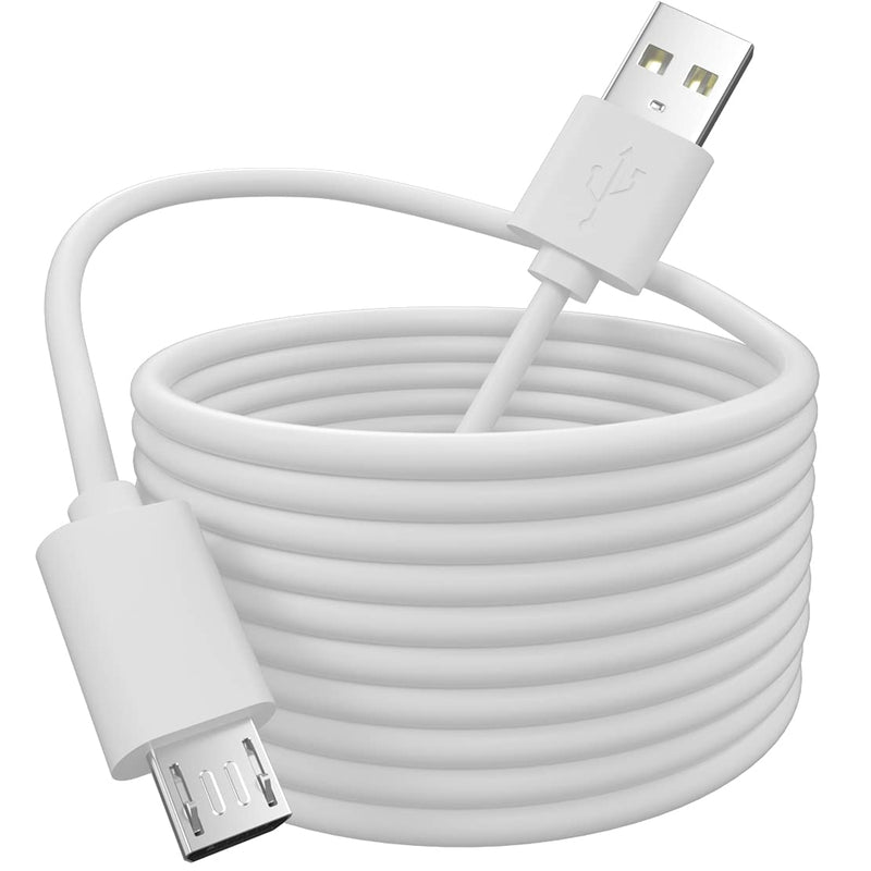  [AUSTRALIA] - 20FT Long USB Power Extension Cable for WyzeCam,WyzeCam Pan,YI Camera,NestCam Indoor,Netvue,KasaCam Indoor,Furbo Dog,Blink,Cloud Cam,USB to Micro USB Charging Charger Cord for Security Camera